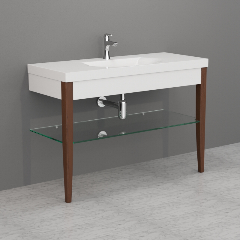 918801 Напольная раковина стоящая прямоугольная Kerasan 