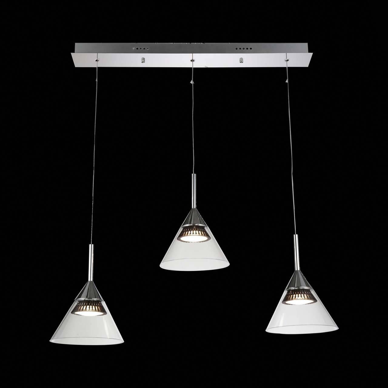 Подвесной светодиодный светильник ST Luce SL930.103.03 ST LUCE ДИЗАЙНЕРСКИЕ, SL930 072292 Хром  - Вид №1