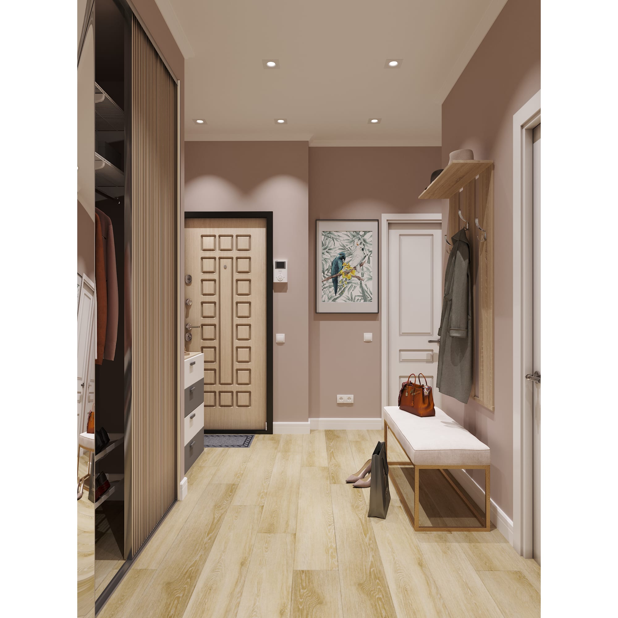 18592745 Каркас комода 99x80x44,3 см, 4 ящика, цвет дуб сонома Santreyd  - Вид №3