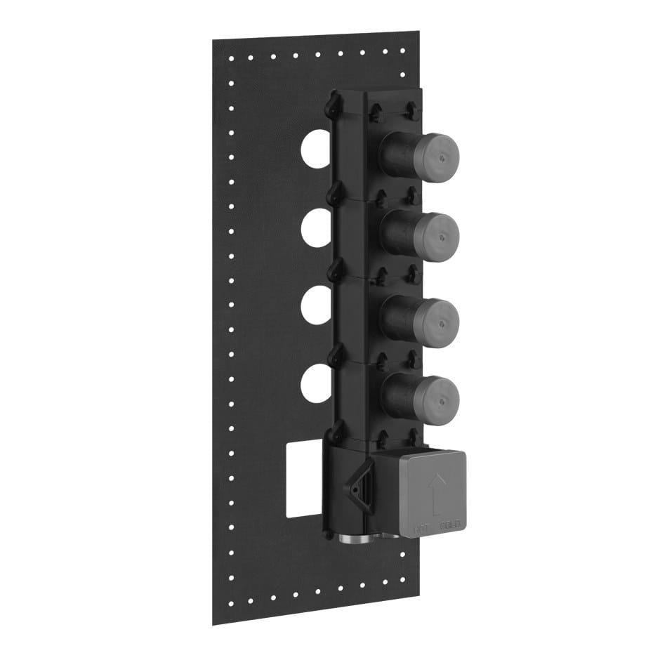 Металлический смеситель для душа с 5 отверстиями с пластиной Gessi Мелы316 ARCH-00030359 - Вид №1