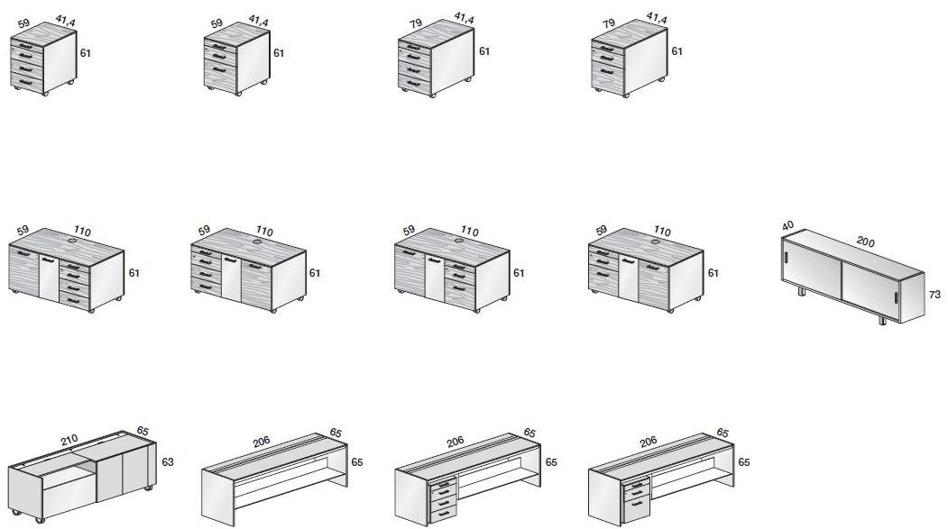 Archiutti Низкий офисный шкаф Darch sun-id-1420789 - Вид №7