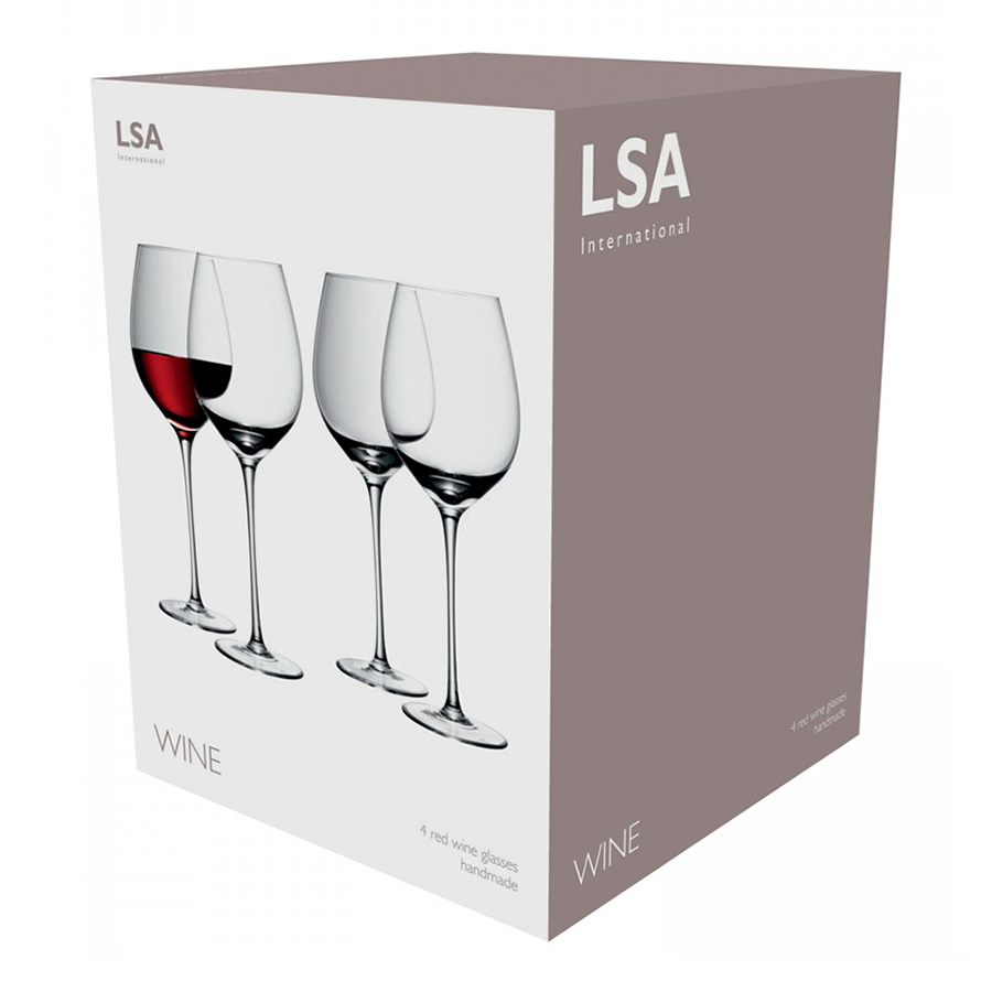 Набор из 4 бокалов для красного вина Wine 750 мл LSA International G93927991 - Вид №5