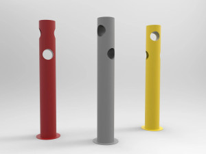 Стальной боллард / держатель велосипеда