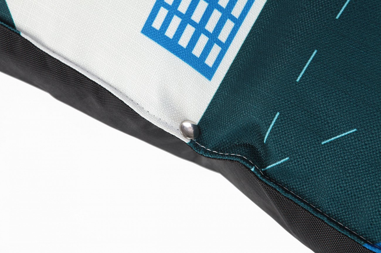 Пуфик-подушка с принтом 160х100 см City LAZY LIFE PARIS ДИЗАЙНЕРСКИЕ 051178 Белый;синий  - Вид №5