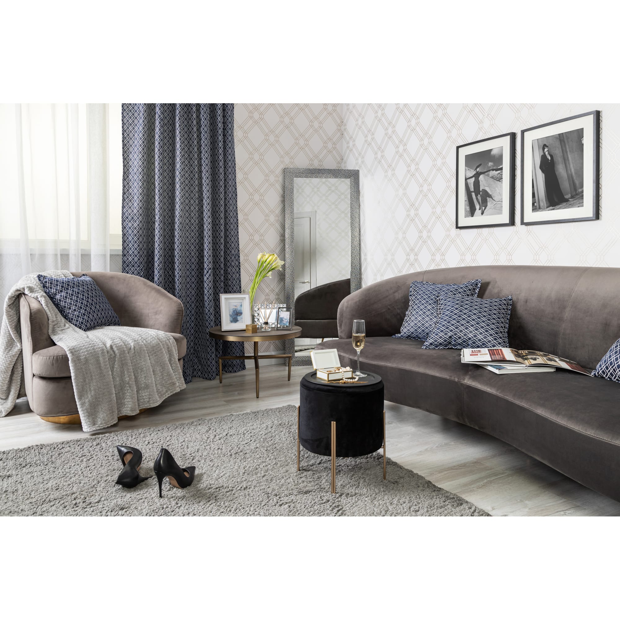 82305199 Подушка «Топлайн», 40x40 см, цвет синий Santreyd  - Вид №6