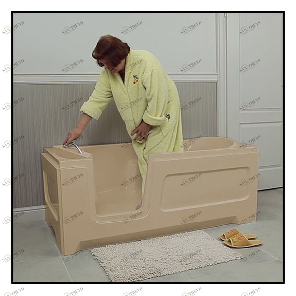 Ванна с дверцей Akcjum Relax 150-70-LH-B лежачая левосторонняя бежевая RELAX15070LHB