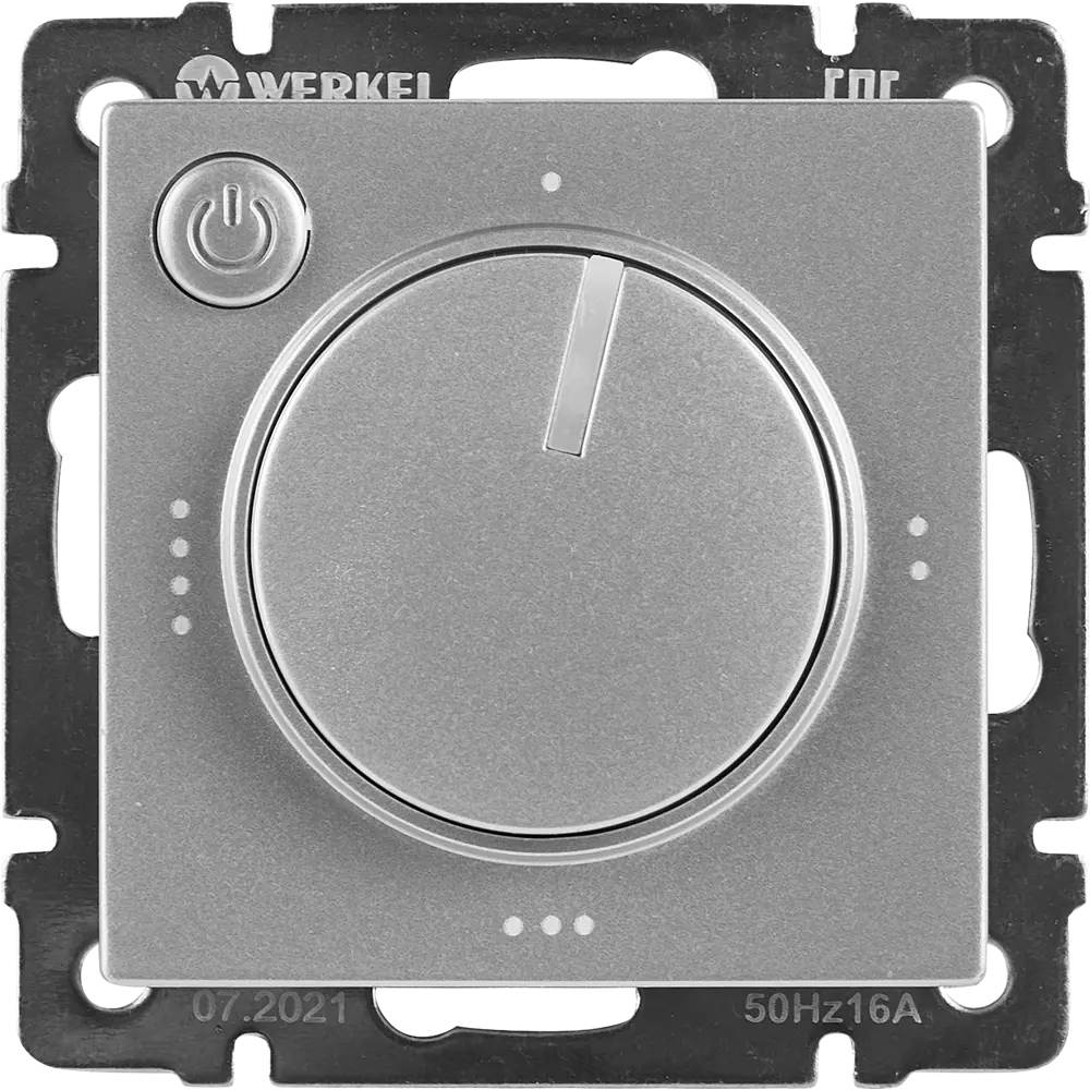 Терморегулятор для теплого пола Werkel W1151106 электромеханический 3500 Вт цвет серебристый STLM-2125625
