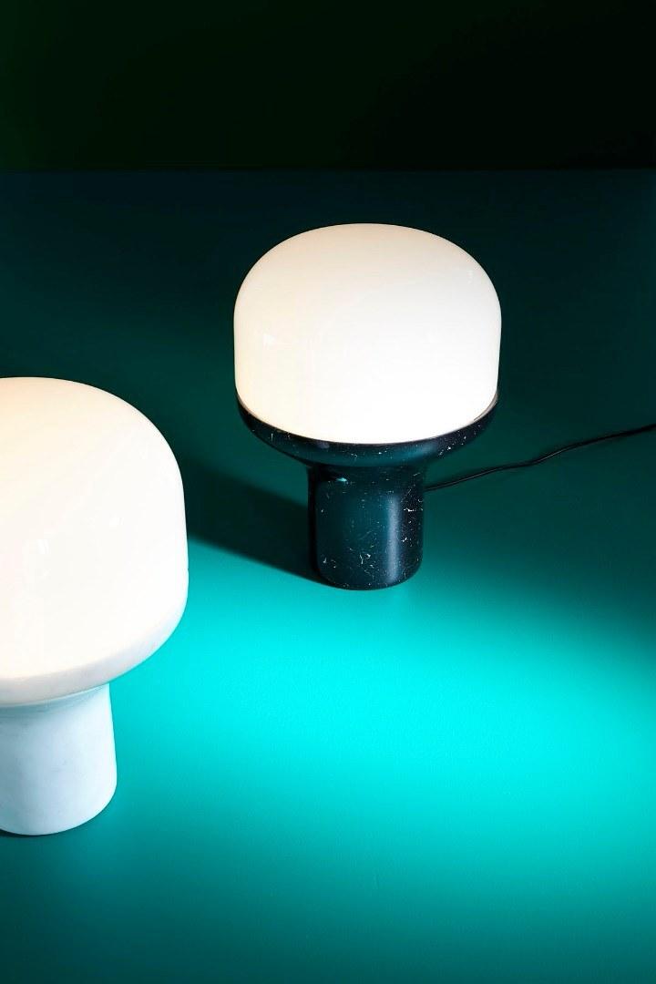 Martinelli Luce Настольная лампа из мрамора со стеклянным диффузором  828/mr  - Вид №3