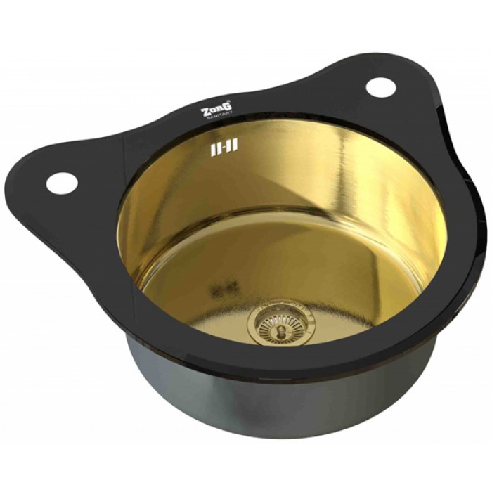 Zorg GL 510 Black Bronze Мойка кухонная круглая Zorg  - Вид №1