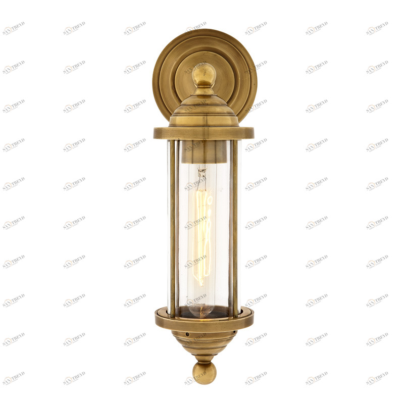 Светильник настенный золотистый Clayton Brass KM0816W-1 brass DELIGHT COLLECTION  00-3882870 Золото 