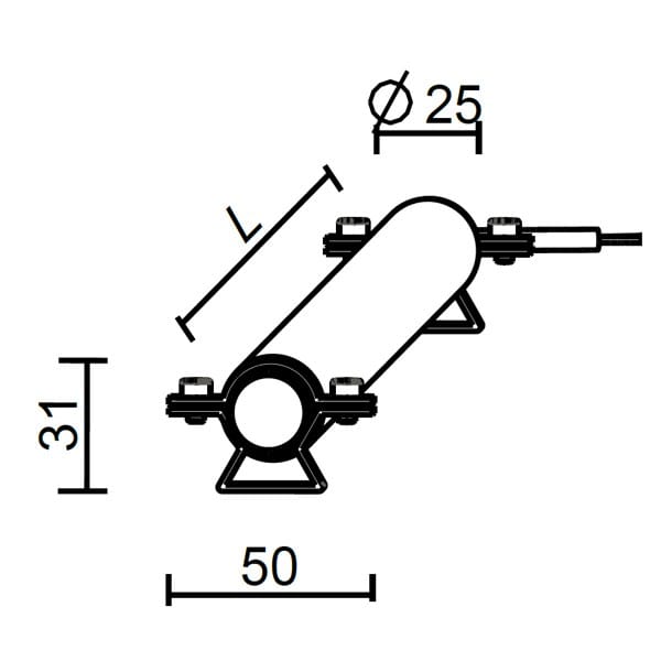 Наружный линейный профиль для светодиодных модулей Brillamenti Бар ARCH-00018385 - Вид №3