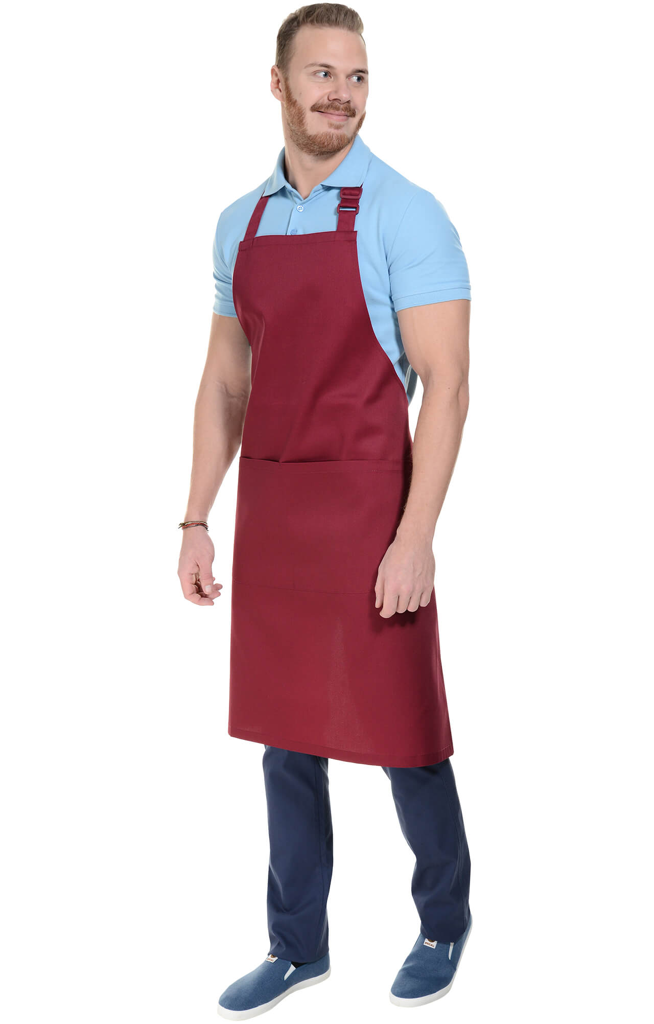 59925 Фартук  с нагрудником, цвет burgundy BARISTA  Одежда для официантов  размер  - Вид №11