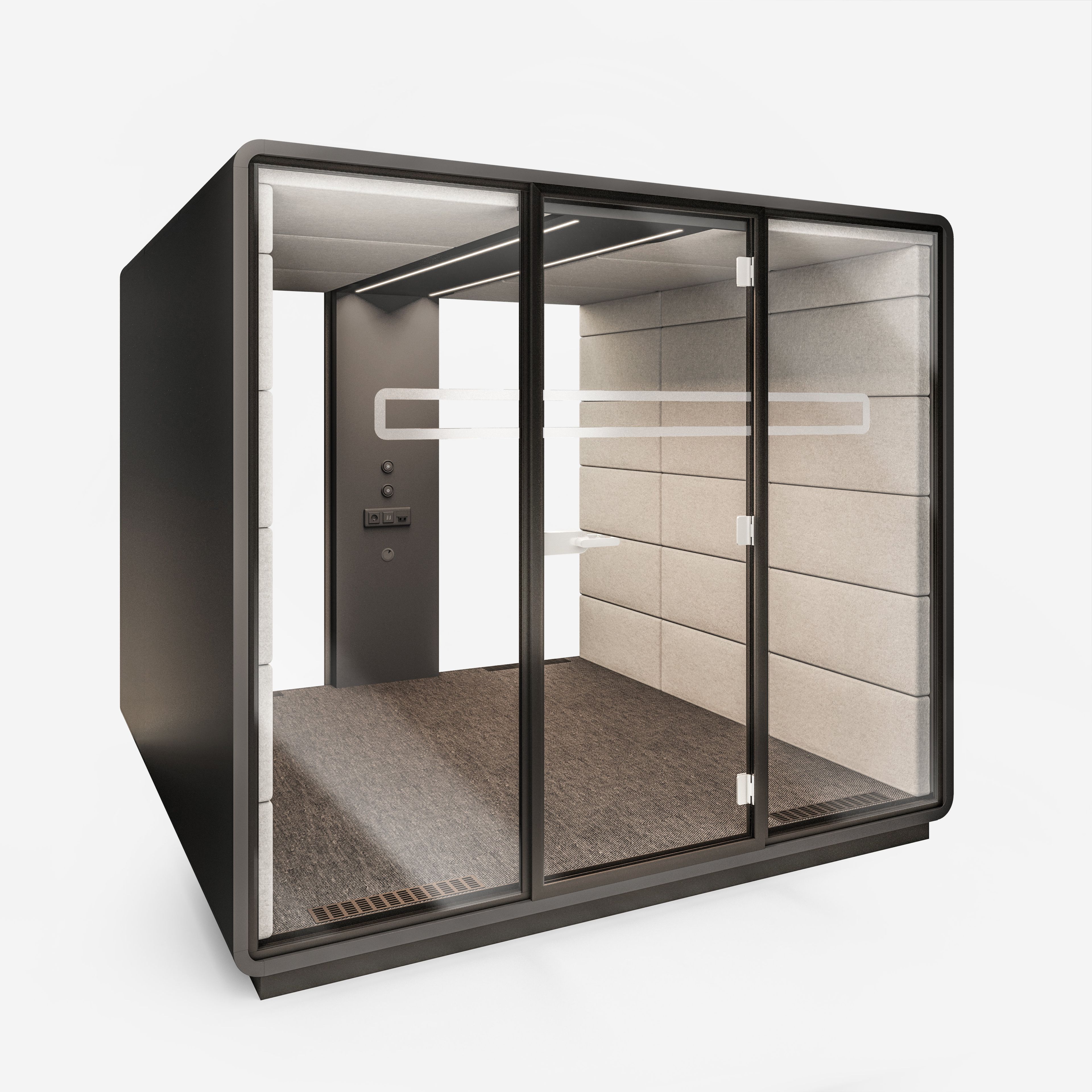 Многосторонняя акустическая офисная кабина со встроенным освещением Mikomax Smart Office Hushoffice ARCH-00059090 - Вид №32