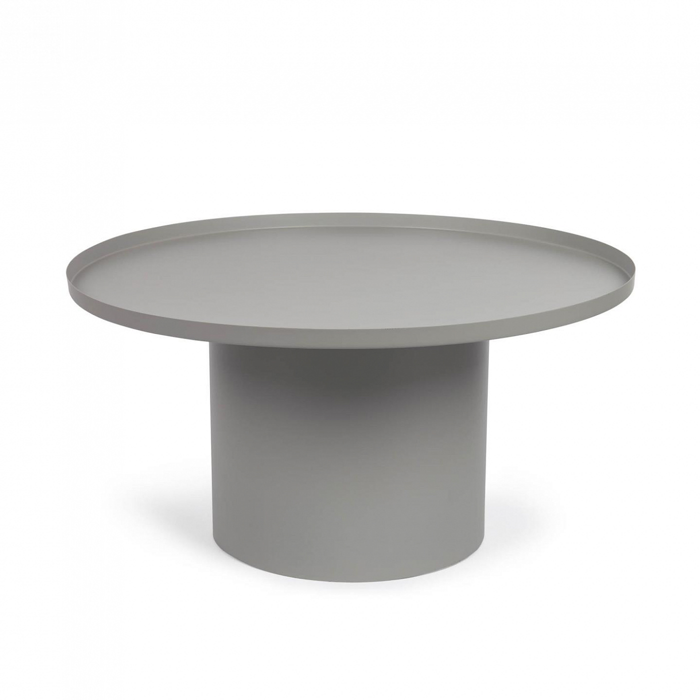 109402 Fleksa round side table in grey metal Ш 72 cm La Forma  - Вид №1