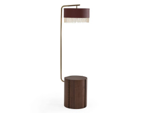 Деревянный торшер / журнальный столик