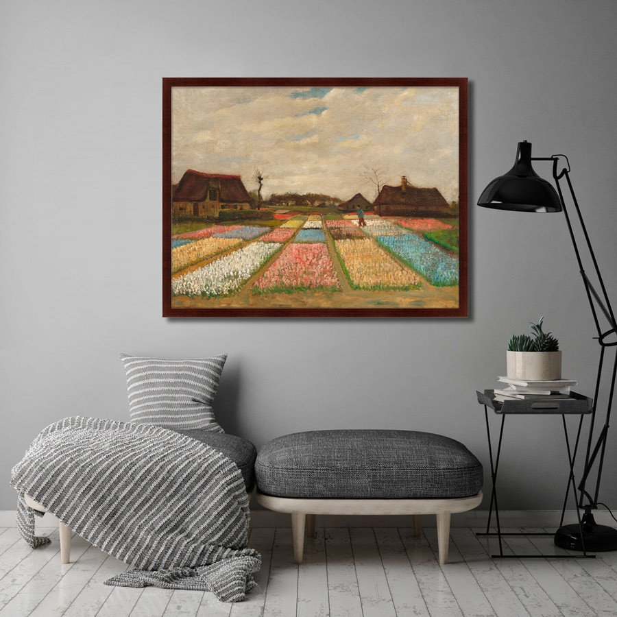 Картина: Flower beds in Holland, 1883г. КАРТИНЫ В КВАРТИРУ  264167 Разноцветный  - Вид №2