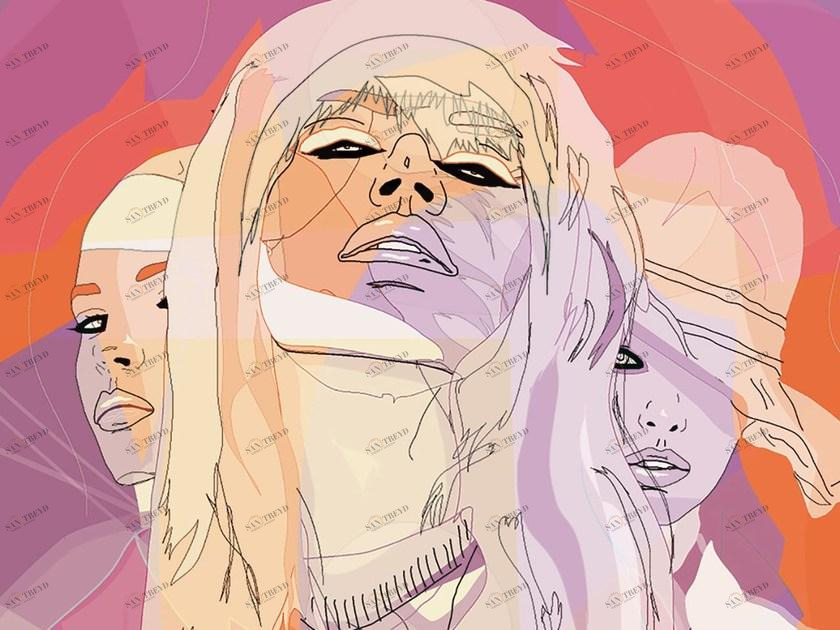 MOMENTI Авторский художественный принт Crazy home paintings Gi-017