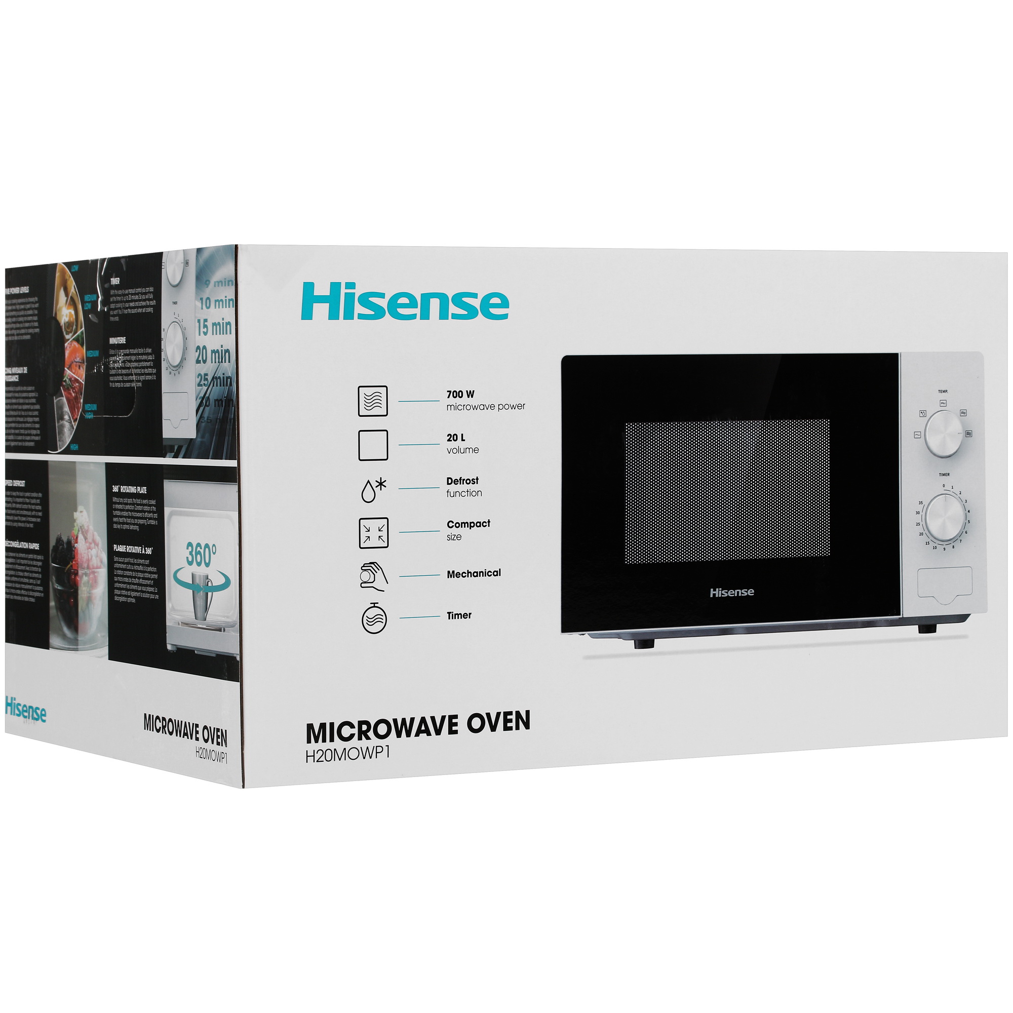 5079795 Микроволновая печь Hisense H20MOWP1 белый STDN-0139749 - Вид №8