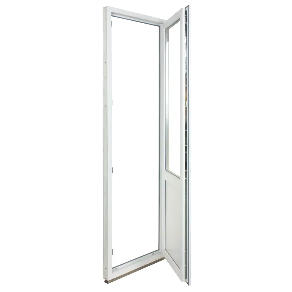Балконная дверь ПВХ Deceuninck одностворчатое 2100x700 мм (ВxШ) поворотное однокамерный стеклопакет белый/белый STLM-2007594 - Вид №1