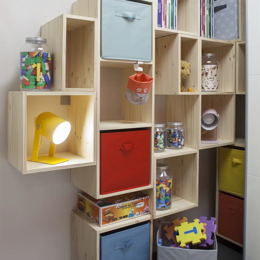 Короб Spaceo KUB Carmen 31x31x31 см 29.7 л полиэстер цвет красный 81990635 STLM-2096143 - Вид №3