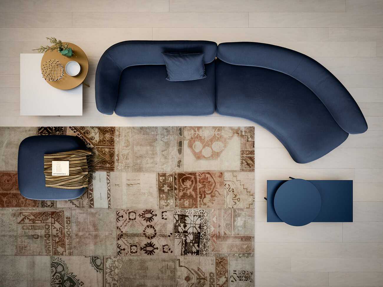 Съемный диван из ткани Novamobili Blossom ARCH-00143749 - Вид №11