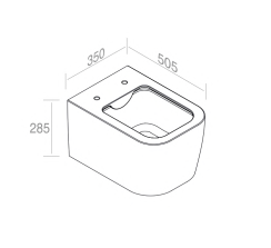 S595T0R0V6.101 Подвесной унитаз A. e T. Italia QUO Белый матовый AeT ITALIA - Вид №6