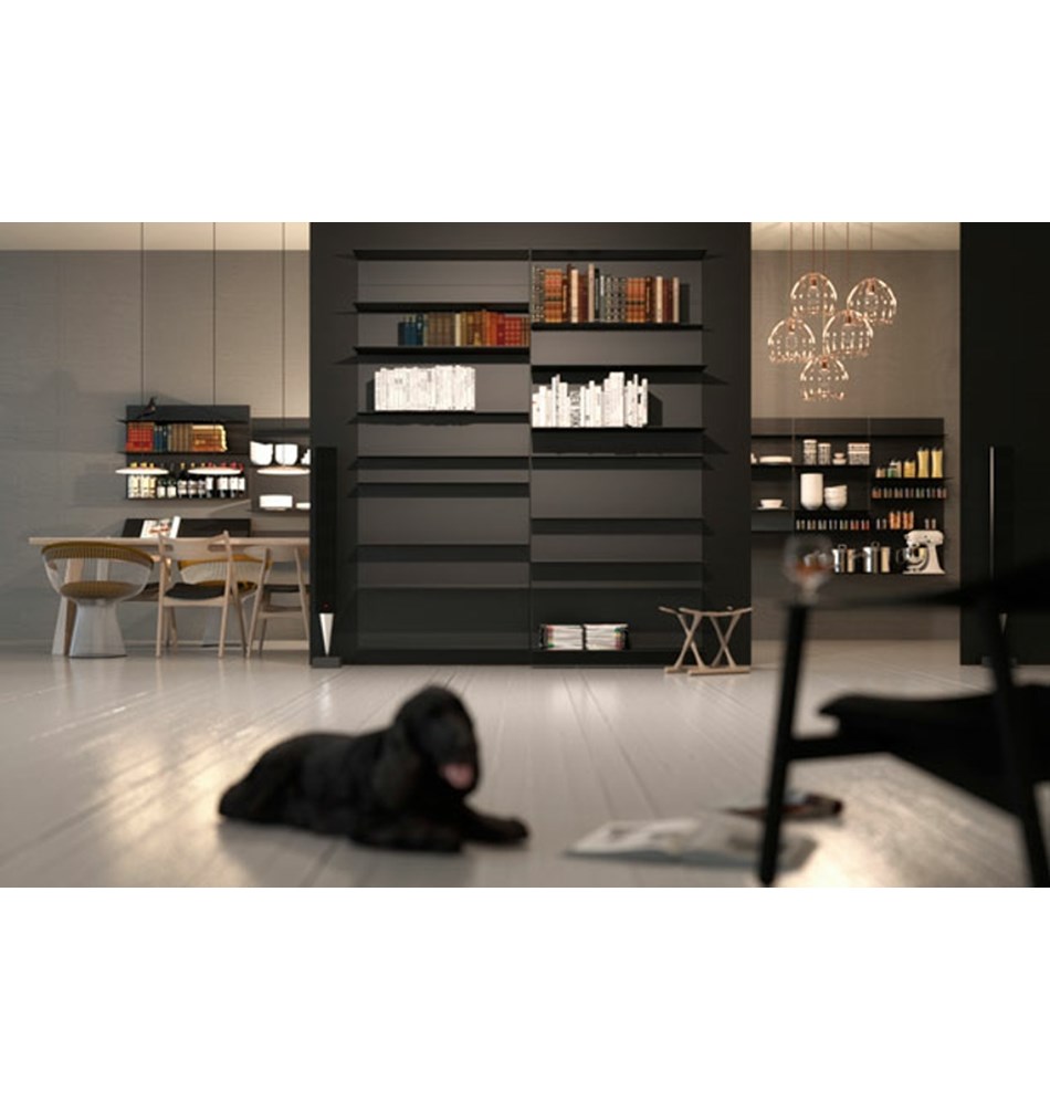 FROST Полка 4031 35x30x60cм » чёрная Алюминий Черный U4031-B  - Вид №5