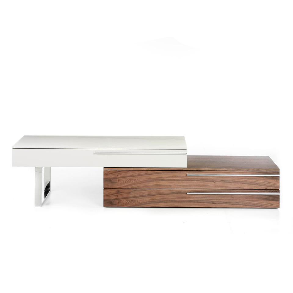 Тумба под телевизор бело-коричневая CPM5336 от Angel Cerda ANGEL CERDA WYATT ОТ LA FORMA (EX JULIA GRUP) 321298 Белый;коричневый  - Вид №3