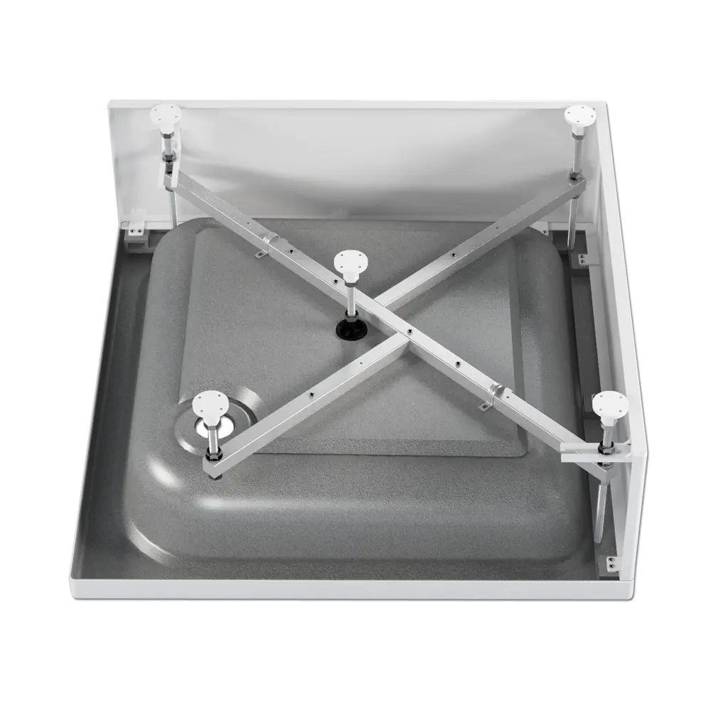 Душевой поддон Frame S квадратный акриловый 80x80 см ножки в комплекте Santreyd STLM-2046478 - Вид №4