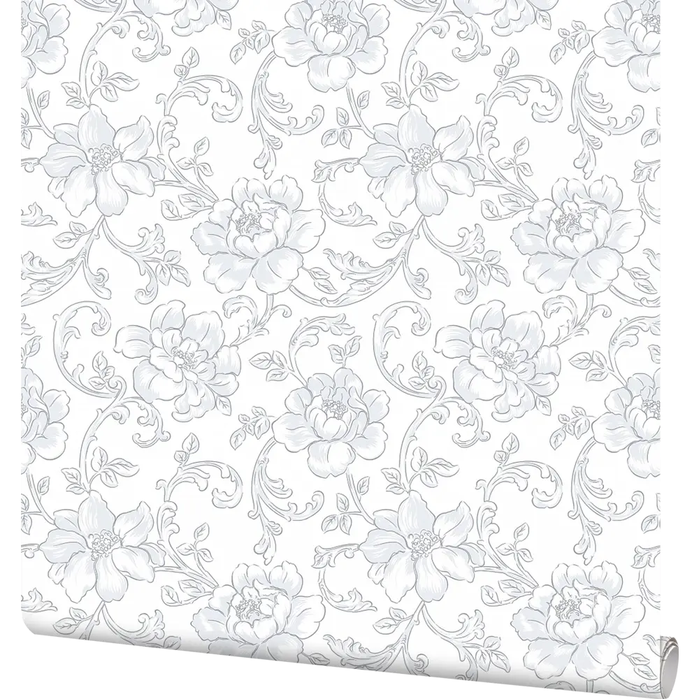 Обои флизелиновые Startdeco Каролина белые 1.06 м 688111 STLM-2072619