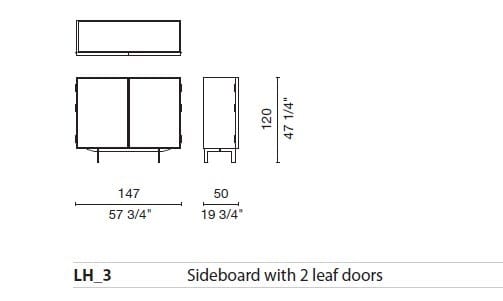 Шкаф из шпона с распашными дверями CAPPELLINI Lochness ARCH-00143684 - Вид №3