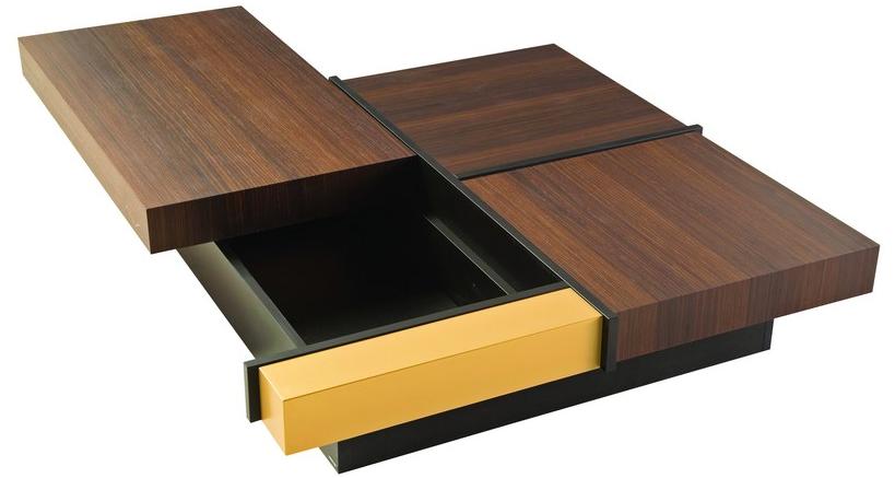 Roche Bobois Квадратный журнальный столик с вещевым ящиком sun-id-1482476 - Вид №1