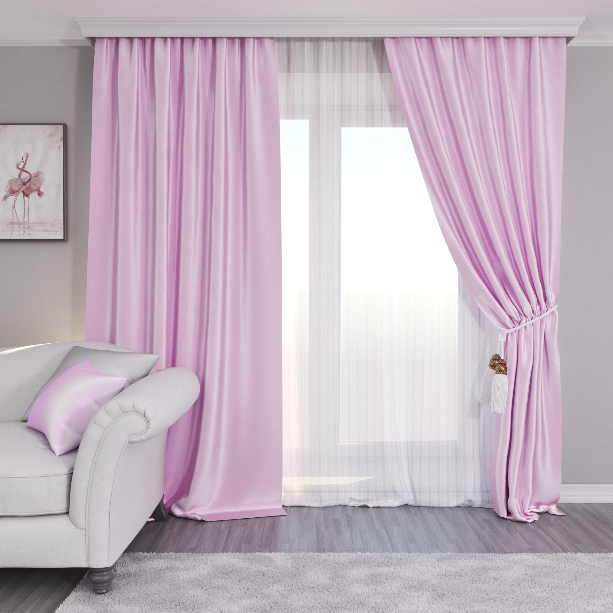 85227617 Штора на ленте Monoray 200x260 см Santreyd 