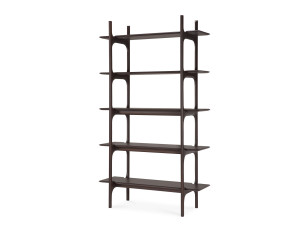 Открытая полка из красного дерева