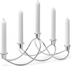 10661450 Georg Jensen Подсвечник для 5-ти свечей Georg Jensen "Гармония" 14,3см Сталь нержавеющая