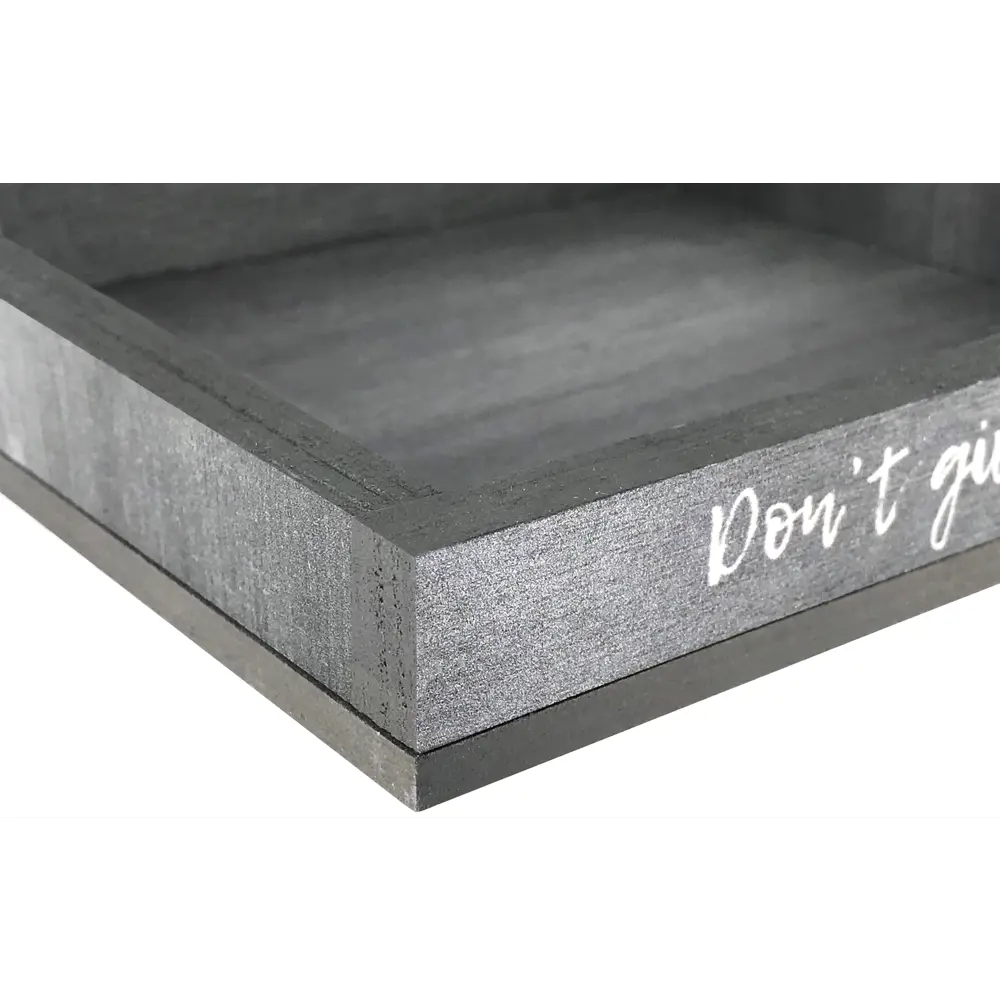 Поднос-мини квадратный 16x16 см Графио П4 дерево цвет серый Santreyd STLM-2024014 - Вид №1