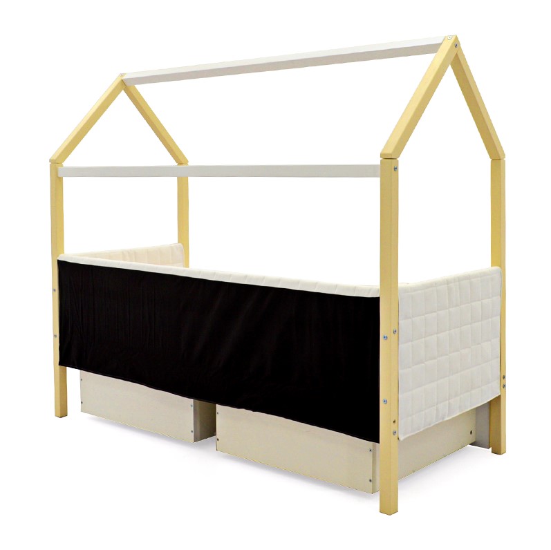 Детская кровать-домик мягкая бежево-белая Svogen БЕЛЬМАРКО  00-3873188 Бежевый Santreyd  - Вид №8