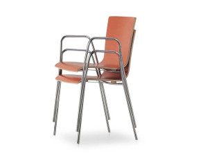 Штабелируемый стул с подлокотниками