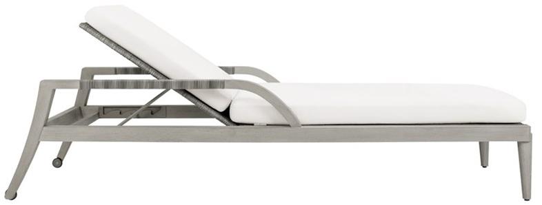 JANUS et Cie Садовая кушетка из тикового дерева с подлокотниками Rock garden sun-id-1421441 - Вид №2