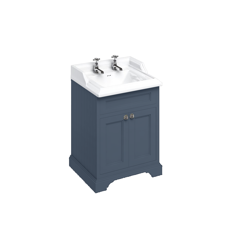 Burlington Отдельностоящий блок 65 с дверьми и классической раковиной Classic Grey с 1 отверстием под смеситель Раковина FF8G_B15 1TH  - Вид №13