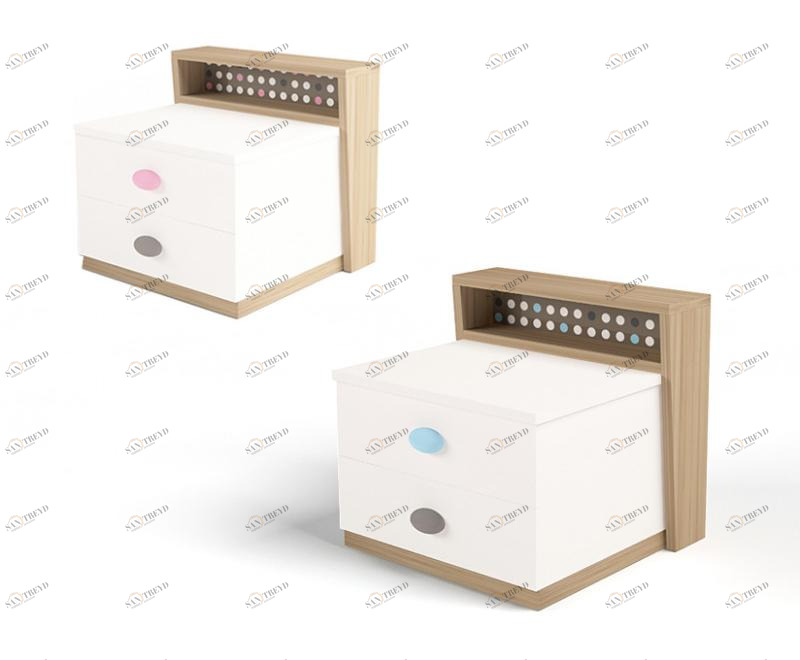 Тумба прикроватная ABC-KING MIX (голубой) 4631147961112