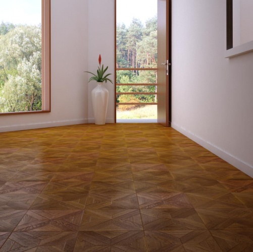 Модульный паркет Marco Ferutti Castello Castello Кэмбридж Дуб с брашью (Текстурированная) 450х450 мм 2600600040 - Вид №4