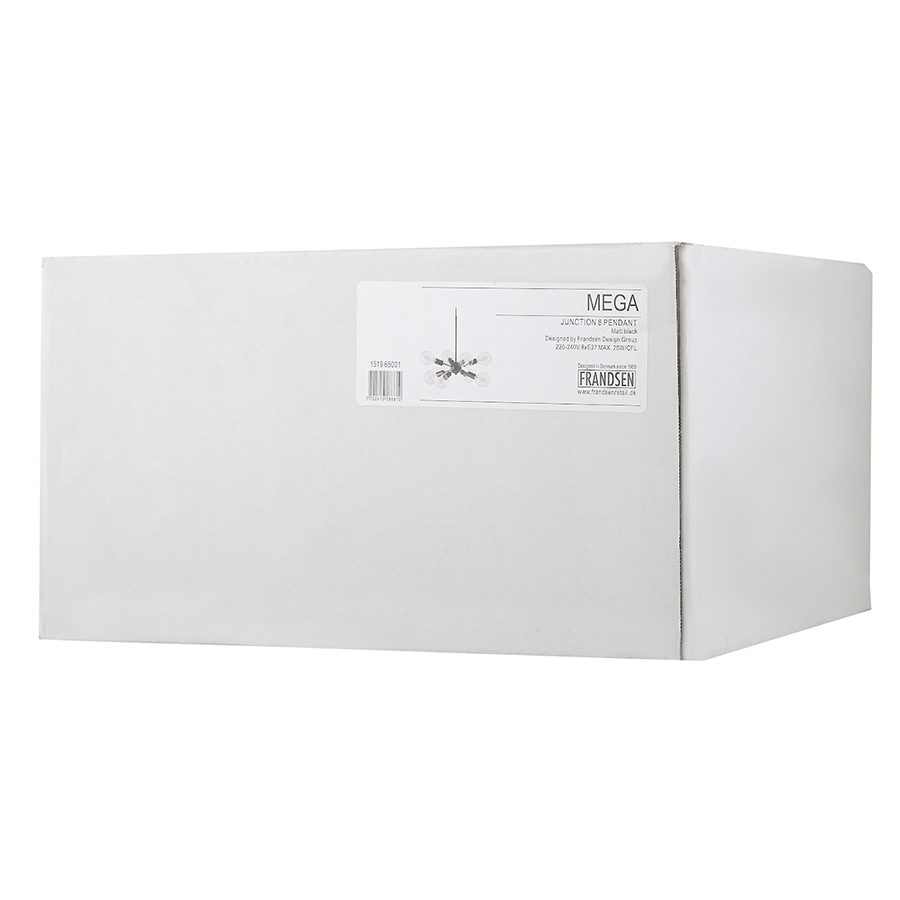 1519_65001 Люстра mega junction, 8 плафонов, черная матовая Frandsen  - Вид №3