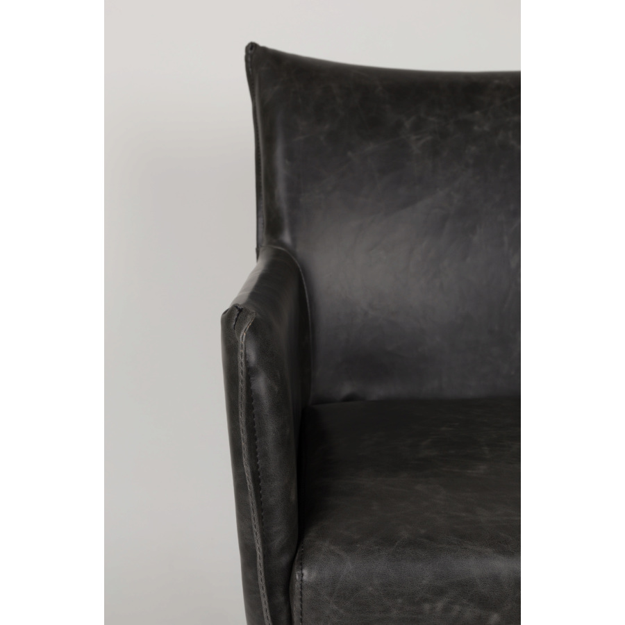 Кресло Dion черное White Label Living 1200120 - Вид №5