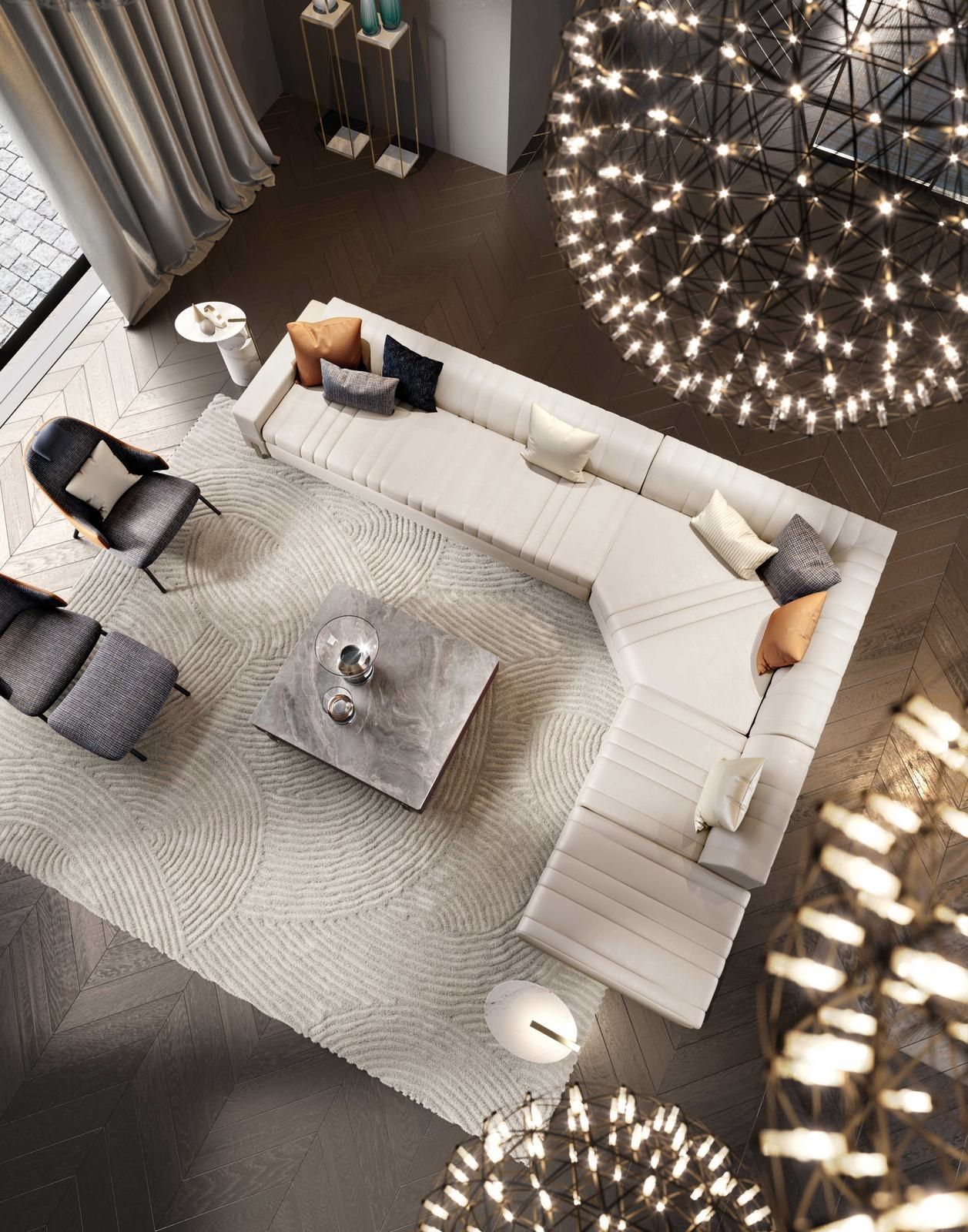 Угловой диван из ткани Capital Collection ARCH-00073727 - Вид №4