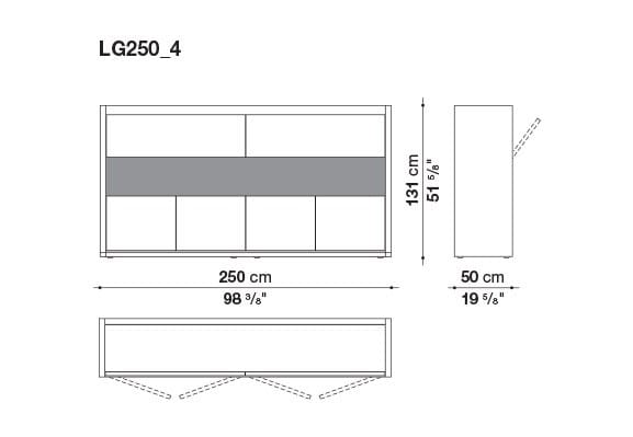 Деревянный шкаф со встроенным освещением B&B Italia Liagò ARCH-00119431 - Вид №2