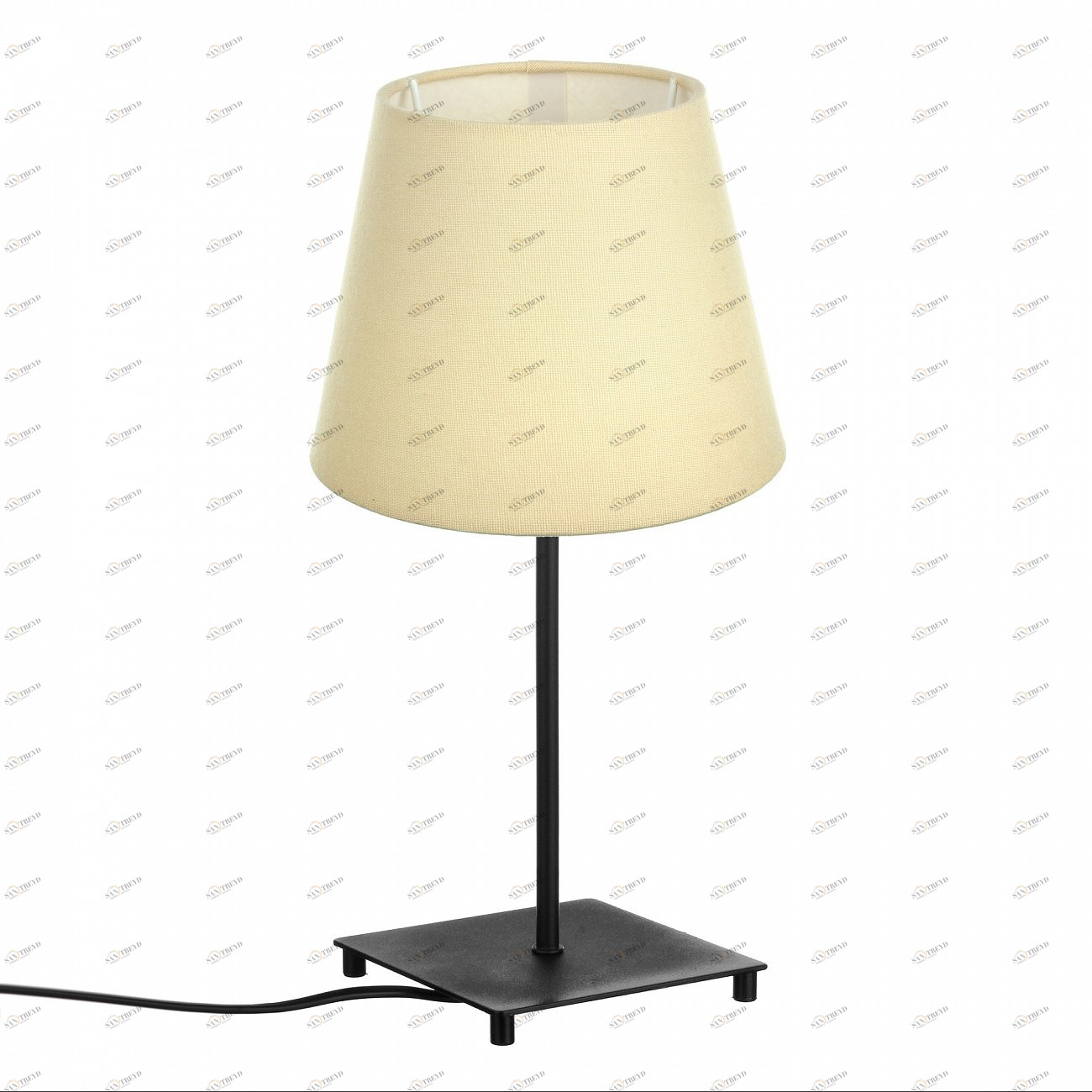 Настольная лампа с бежевым абажуром черная TLL.201.01.01.BL+CL1.T002 33 ИДЕИ ИНТЕРЬЕРНЫЕ, КЛАССИЧЕСКИЕ 00-3973752 Бежевый;черный Santreyd 