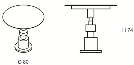 Officine Tamborrino Круглый металлический стол O design sun-id-1386560 - Вид №2