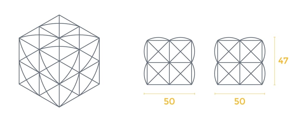 Квадратный пуф с пенопластовым покрытием SIXINCH THE BENCH ARCH-00124006 - Вид №3