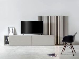 Низкий шкаф для телевизора с ящиками